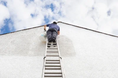 Peinture extérieure à la Folletière-Abenon — façades et ravalement
